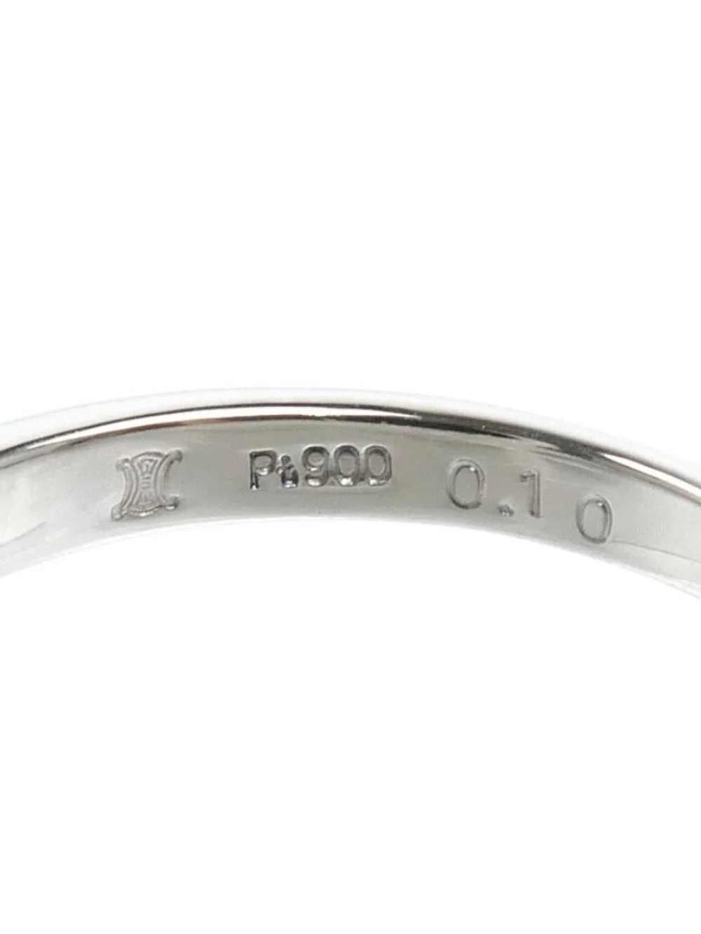Celine Platinum Ring Diamond Vintage